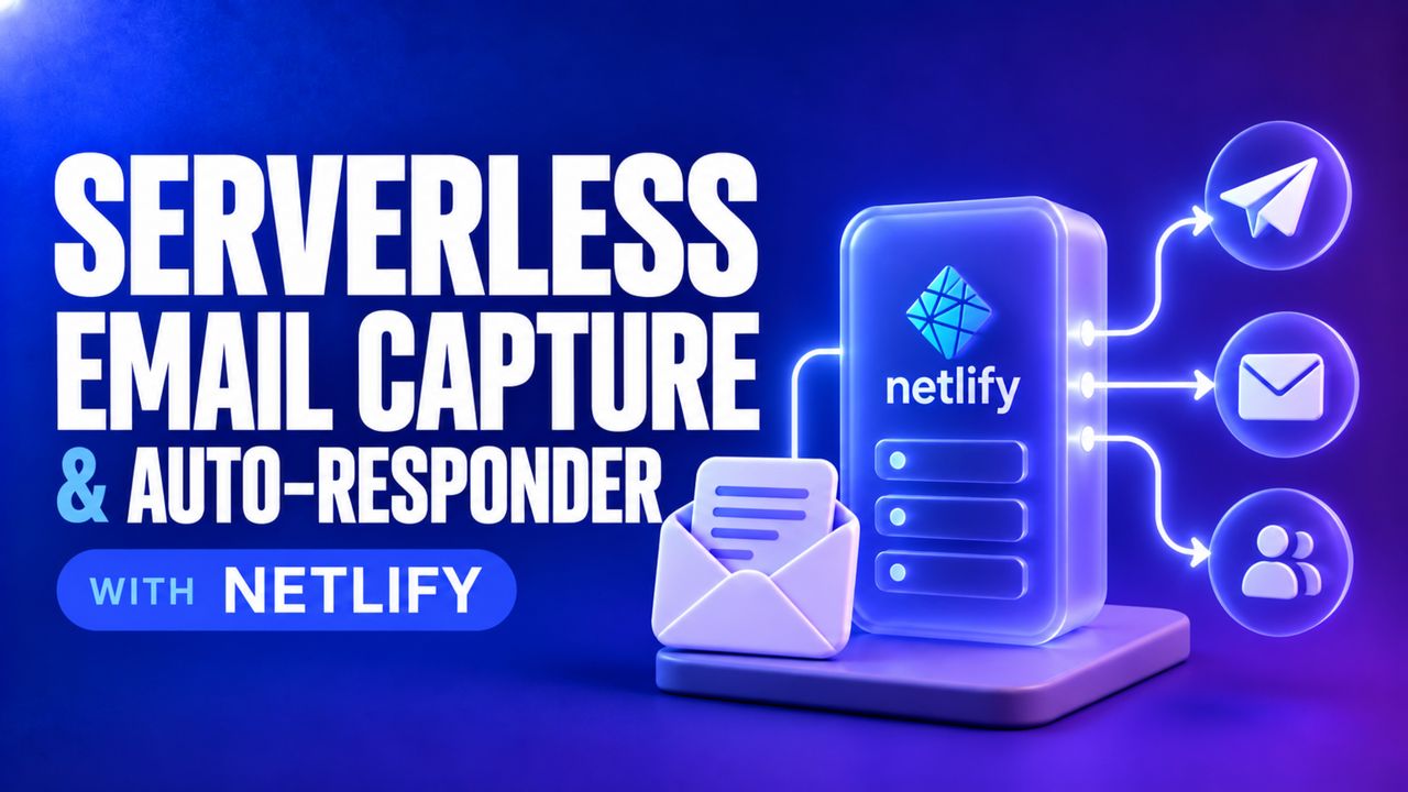 Serverless Email Capture & Auto‑Responder with Netlify